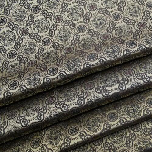 CF1082 Brozen Chinese Silk Jacquard Brocade Fabric Chinoiserie Clothing Sofa Decoration Cloth Curtain Pillow Case Fabric