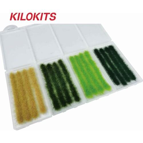 5-8MM Grass Stripes for Military Model Dioramas Railway Layout Miniature Accessories 1/35 1/72 1/87 1/48 1/160 HO N O OO Scale