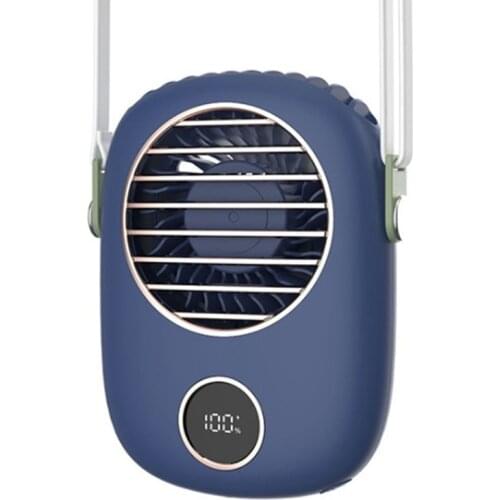 Neck-Mounted Fan USB Charging Fan Portable Digital Display Electric Fan Suitable for Outdoor Office