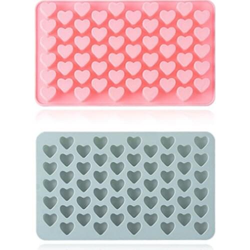 Silicone Cake Mold 55 Even Small Love Chocolate Candy Childrens Food Supplement DIY Baking Decoration Pudding Mold