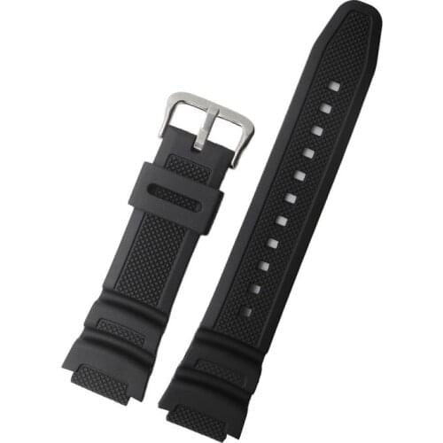 Replace 18mm Watchband Strap For Casio AE-1000w AQ-S810W W-S200H Black Silica gel With Tools Fashion Design Watchband