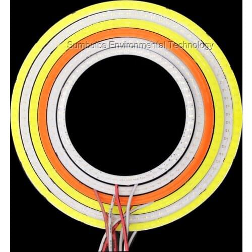 2PCS 3W-9W Red Blue White Pink Angel Eyes LED Daytime Running Light DRL COB Lamp DC 12V-24V for DIY Car Headlights Decor Bulb