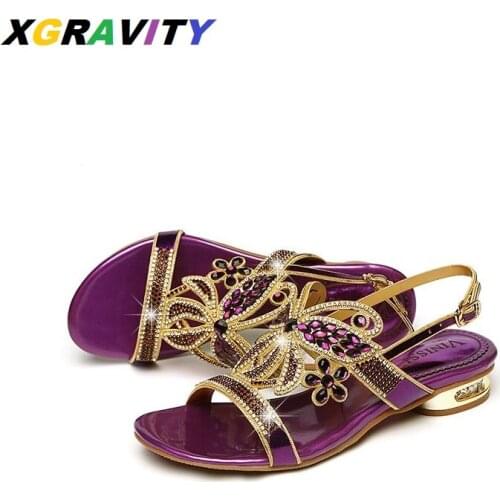 European American Female Summer Shoes Top Quality Bohemia Designer Rhinestone Sandals Sexy Fashion Flat Shoes Womens Party Shoe