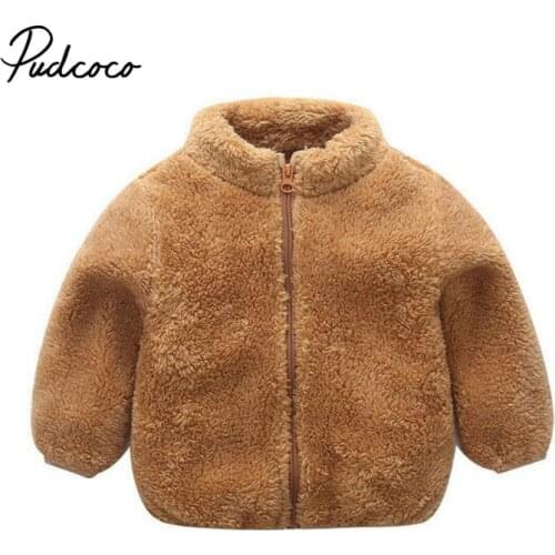 Winter Girls Faux Fur Coat 2019 New Fleece Warm Pageant Party Warm Jacket Snowsuit 0-4 Years Baby Hooded Outerwear Kids Clothes