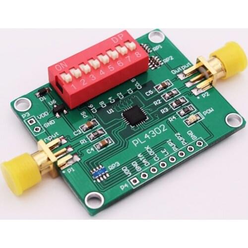 New 1PC PE4302 digital RF attenuator module Serial port and parallel port control 0.5dB~31.5 dB range