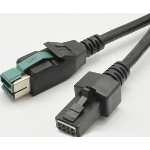 10pcs x 12V Powered USB to 2*4PIN 2M NCR Printer Cable