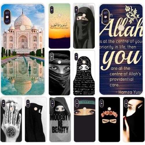 128H Muslim Girl al Islam Soft Silicone Tpu Cover phone Case for xiaomi redmi 6 pro 5 plus note 6 pro 4 4x mi 8