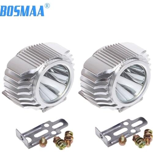 2X 6W White XML-T6 Chip led auto lamp Motorcycle White Scooter/Bike Aluminum Fog Headlamp Spotlight Hunting Driving Spot Light