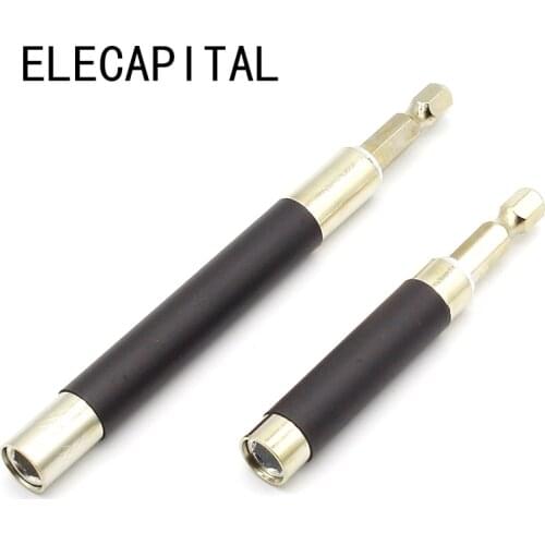 2pcs Extension Hex Screw Socket Drill Bit Holder Adapter Magnetic Impact Driver Drill Bit For Home Tools