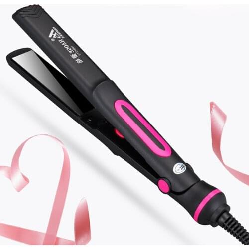 2 In 1 Portable Hair Straightener Ceramic Tourmaline Ionic Flat Iron Hair Curler Travel Salon Home Professional Styling Tool