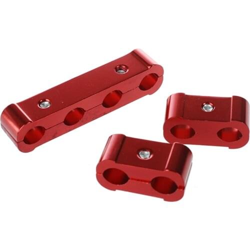 3pcs Engine Spark Plug Wires Separator Divider Clamp Kit for 8mm 9mm 10mm Red