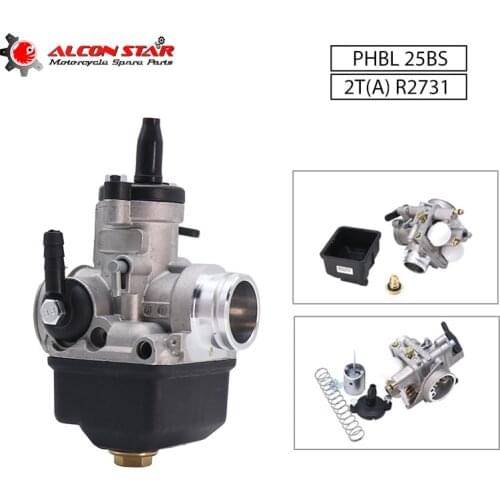 Alconstar Gasoline Motorcycles Universal Racing Carburetor PHBL 25BS Dellorto Carb 2T R2731 fit Yamaha Motocross Dirt Pit Bike