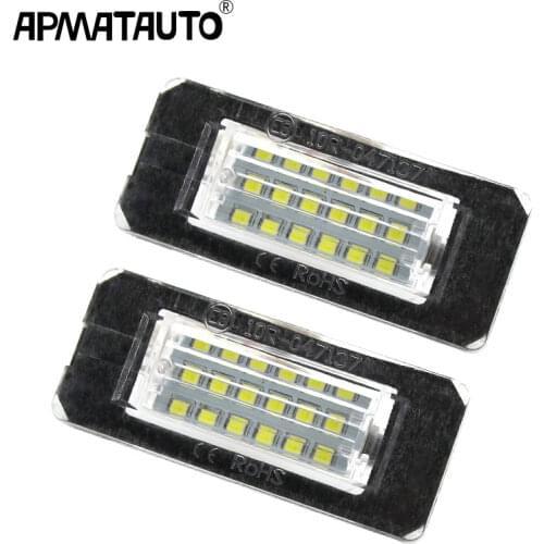 Apmatauto 2pcs CANbus 18SMD white License Plate Light LED Error Free Lamp For MINI Cooper R56 R57 R58 R59 Car Light Source