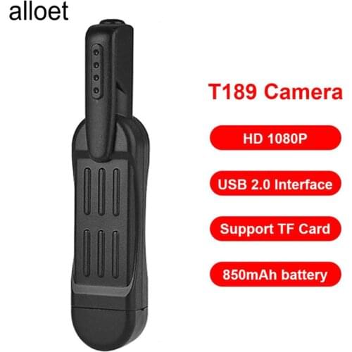 T189 Mini Camera Pen Full HD 1080P Mini DVR Clip Camcorder Voice Video Recorder High-Speed Transmission Usb 2.0 Interface