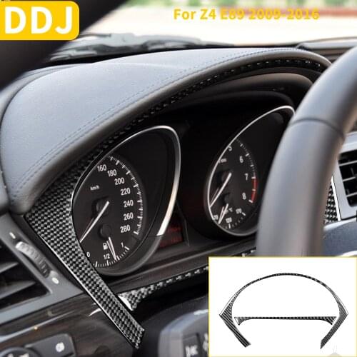 For BMW Z4 E89 2009-2016 Roadster Speedometer Frame Sticker Carbon Fiber Cover Car Instrument Surround Trim Interior Accessories