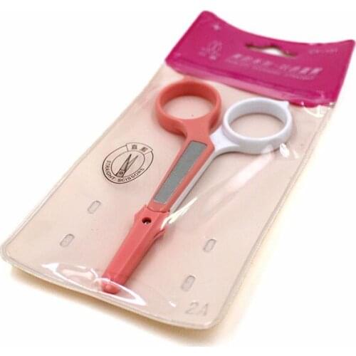 3Colors Eyebrow Scissors Stainless Steel Eyelash Nose Hair Clips Trimmer Nail Dead Skin Remover Scissor Makeup Tool