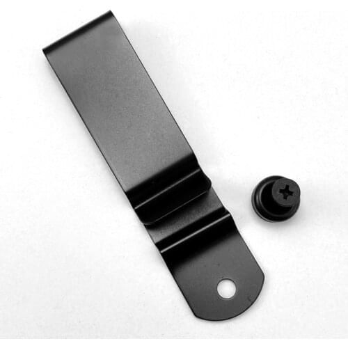 Stainless Steel DIY Sheath Scabbard Waist Belt Clip Portable Waist Back Clamp Connection System with Screws for KYDEX Holster