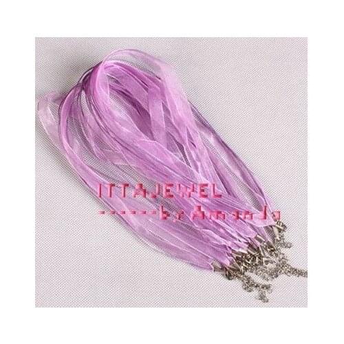 Wholesale 100pcs DIY Jewelry cord /(4+1) Ribbon cord, amethyst color, free shipping