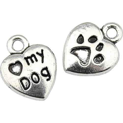 High Quality 20pcs Loving Paw Charms Pendant For Bracelet Earrings Jewelry Diy Accessory