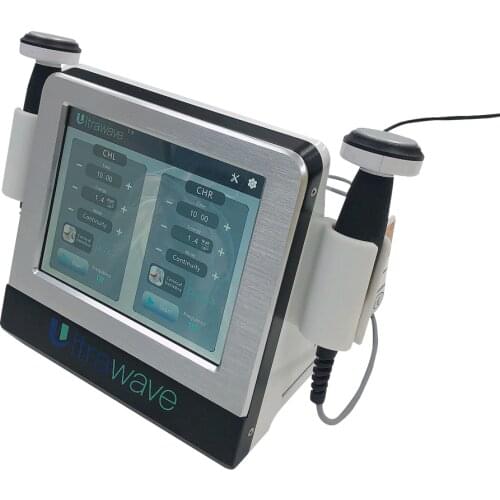 Ultrasound Shockwave Machine Physiotherapy for Pain Relief with 2 Ultrawave Handles