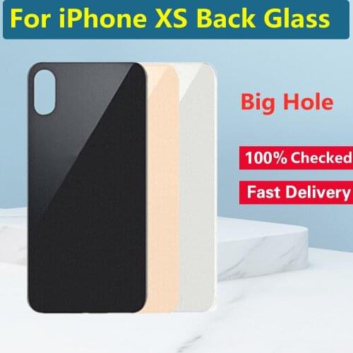 Back Glass For iphone XS Back Housing Battery Cover Rear Door Back Glass For iphoneXS Rear Door Housing parts Replacement