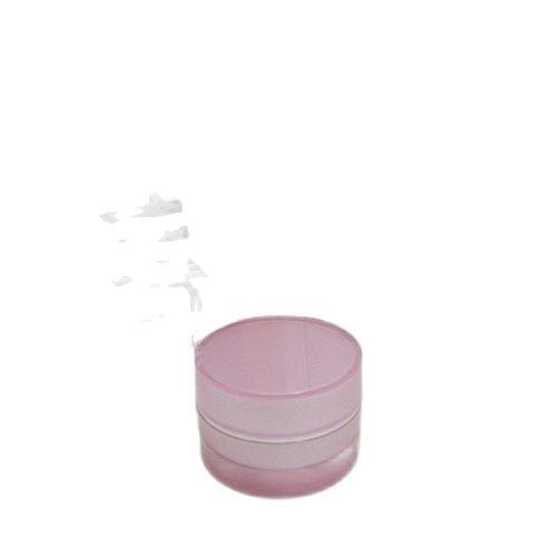 15g pink plastic acrylic jar straight round cream jar for eye cream/day cream/essence/moisturizer gel plastic packing