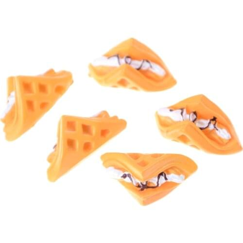 5pcs/set Kids Kithen Toys Simulation Mini Cake Dollhouse Miniature Food Scene Model Resin Cake Model