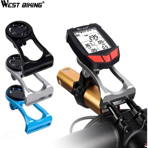 WEST BIKING Cycling Accessories Bicycle Computer Bracket Light Holder GPS Mount For GARMIN Bryton CATEYE Bike Computer
