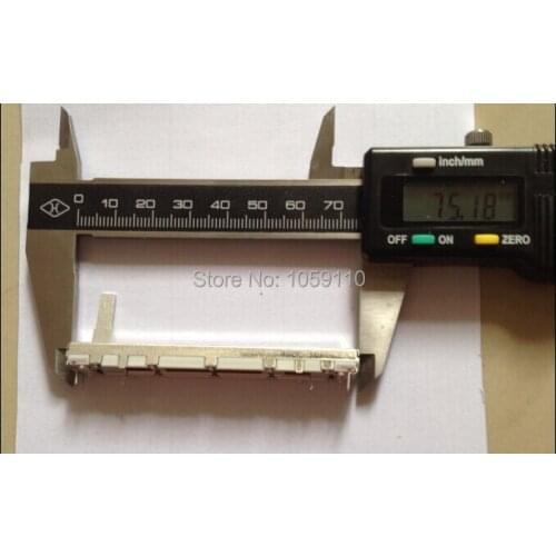 Free shipping 1pcs/lot Original Mic Behringer mixer fader ALP 75MM 10KDX2 fader potentiometer Switch repair parts.hight quality