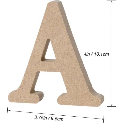 Wooden Alphabet Letters Plaque Wood DIY Decorations for Art Craft Wall Home Office Wedding Birthday Theme Party