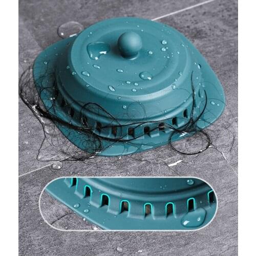 Floor drain deodorant to avoid clogging hair Sewer cover Silicone seal plug bathroom deodorant insect-proof floor drain cover