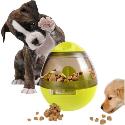 Interactive Dog Toy IQ Treat Ball Food Dispensing Toy For Medium Large Dog Durable Chew Ball Nontoxic Rubber Bouncy Dog Ball SP