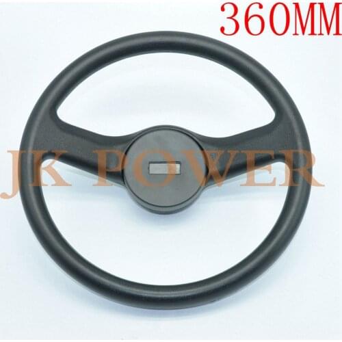 JK High PVC Black Quality 360MM Original Steering Wheel Fit Fiat