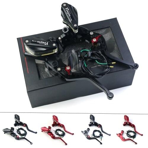 CNC Motorcycle Brake Master Cable Hydraulic Clutch Line Lever Universal Set for Honda Yamaha Benelli Kawasaki Vespa Disc Brake