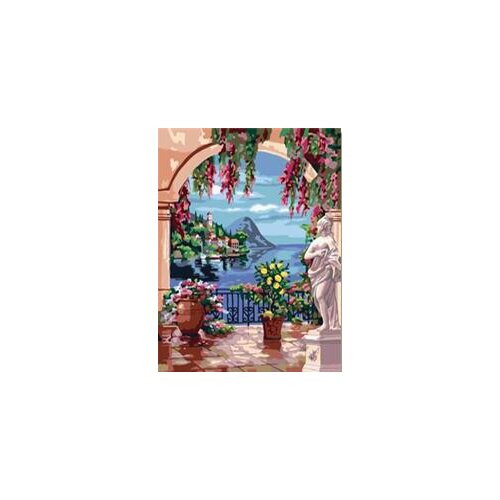 MaHuaf-W1039 Lago Maggiore landscape acrylic paint by numbers kit landscape oil painting on canvas home decor