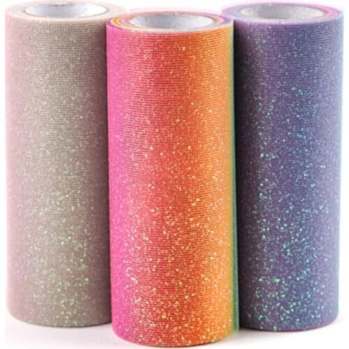 Tutu Roll Spool 10 Yards 15cm Rainbow Organza Roll Red Blue Tulle Soft Fabric Tutu Skirt Girl Baby Shower Decor Party Supplies