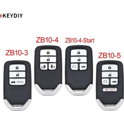KEYDIY KD Smart Key ZB Series Remotes ZB10-3/ ZB10-4/ ZB10-4-Start / ZB10-5 Multiple models for KD-X2 Key Programmer