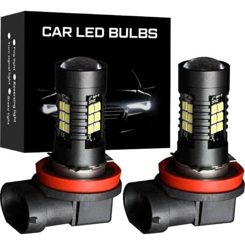 2X H11 LED H16 JP H8 H9 Fog Light Bulbs for Renault Megane 2 3 Duster Logan Clio 4 3 Laguna 2 Sandero Scenic 2 Captur Auto Lamp