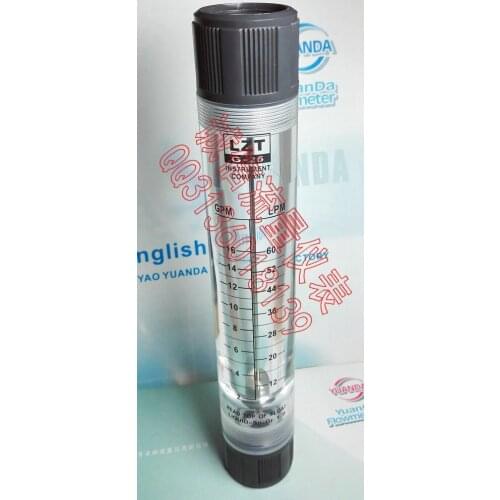 LZT-25G pipeline flow meter liquid flowmeter 2-16GPM 12-60LPM 1 inch internal thread