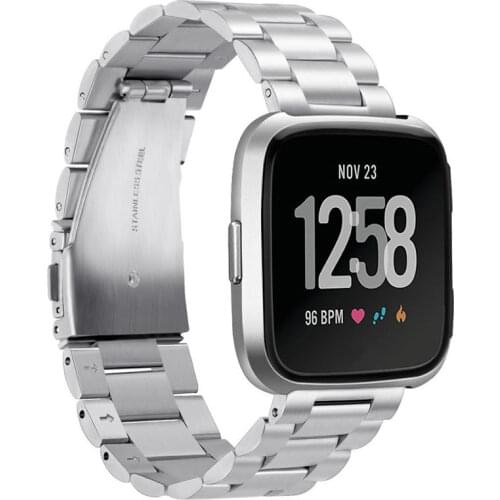 Metal Strap Band For Fitbit Versa 1 2 Steel Wrist Strap Band With Watchbands Bracelet