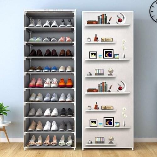 Multilayer Shoe Rack Organizer Space Saving Stand Holder Dust-proof Shoe Cabinets Non-woven Shoe Shelves Living Room Furniture