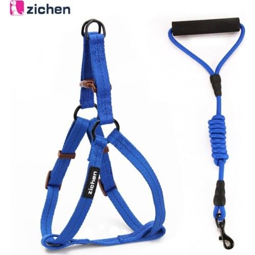 Soft Dog Harness Leash Set Adjustable Nylon Dogs Puppy Harness Pet Vest and Leash for Small Medidum Large Chihuahua Pet Products