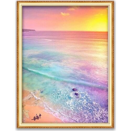 Nature DIY Cross Stitch 11CT Embroidery Kits Needlework Craft Set Cotton Thread Printed Canvas Home Decoration Wholesale On Sale