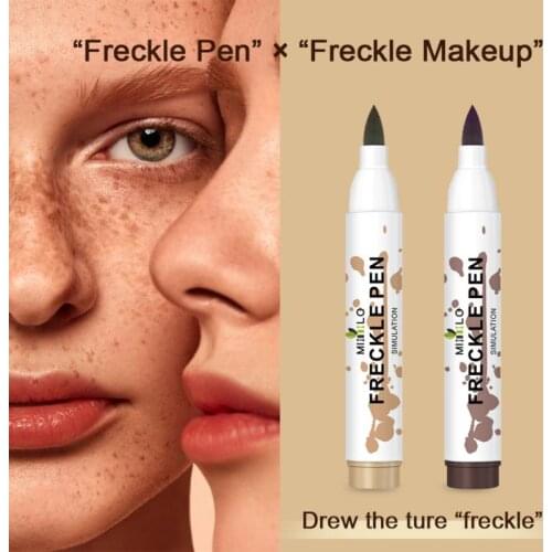 Natural Simulation Freckle Pen Waterproof Easy To Color Face Makeup Dot Spot Pen Small Freckles Cosmetics TSLM1