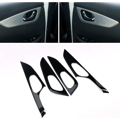 Stainless Steel Car Interior Door Handle Button Cover trim Sticker For Qashqai j11 2015 2016 2017 Accessories car styling