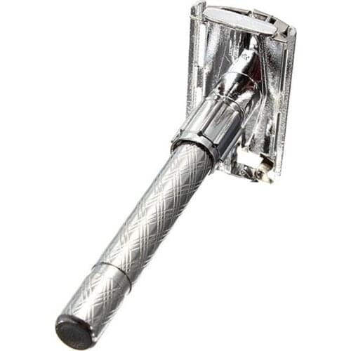 New Blade Silver Men Safety Manual Beard Shaver Double Edge Blade Hair Razor Select The Best Angle For Shaving NE