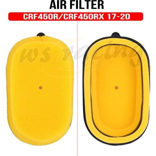 Motorcycle Air Filter Sponge Cleaner Moped For CRF450R CRF450RX 2017 2018 2019 2020