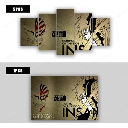 High definition printing Home Decor Japanese Anime Wall Poster BLEACH decorative painting