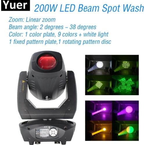 Professional 3IN1 Stage Moving Head Light Beam Wash Spot With Zoom Effect DMX512 DJ Disco Light Party Club Moving Head Lights