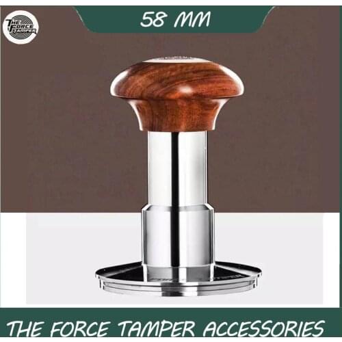 Adjustable Stainless Steel Barista Flat Base Coffee tamper pressing tool The Force Tamper 58mm automatic Design